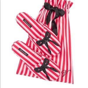 Signature Satin & Bow Slippers